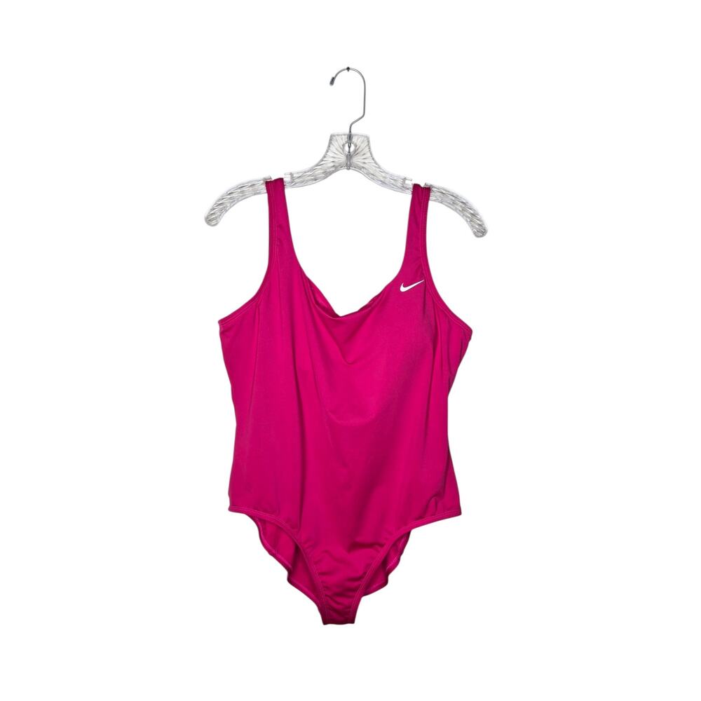 NIKE Women's One Piece U-Back Swimsuit Hot Pink Size XL